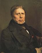 Jean Auguste Dominique Ingres Self-Portrait at the age of 78 (mk04) France oil painting artist